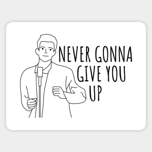 Never Gonna Give You Up Rick Roll Sticker